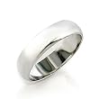 Rhodium Plated Brass Band, Sizes: 5-13