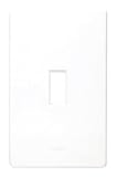 One Gang Toggle Switch Wall Plate, White