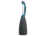 Kitchen Craft 'Stand Up' Polycarbonate Headed Swivel Peeler - Blue, Carded