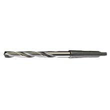 Cleveland 2740 Carbide Tipped Taper Shank Drill Bit, Uncoated (Bright), Morse Taper Shank, 118 Degree Conventional Point