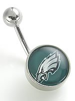Eagles Officially Licensed belly button ring