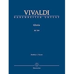 Gloria RV 589: Partitur. B�renreiter-Urtext; mit dem Kyrie RV 587 als Kurzmesse kombinierbar; zweispachiges Vorwort (dt./engl.)