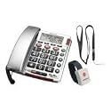 Audioline - Audioline BIGTEL 50 Alarm Plus - Telefon mit Schnur - Silber