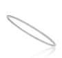 14k White Gold Slip-On 2.5mm Florentine Stackable Bangle Bracelet