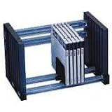Compucessory CD Rack, 20 CD/DVD Capacity, 10x6-1/2x6-1/4, Black CCS55300