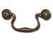 Tools & Hardware : Antique Brass Bail Pull 3 1/8" Boring