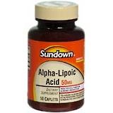 Alpha-Lipoic Acid 50 mg Caplets,by Sundown-50 Caps
