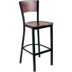 Richardson Solid Wood Back Series - 30 Bar Stool: Natural by KegWorks