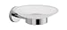 La Toscana AT01 CR Atlanta Clear Glass Soap Holder with Chrome Base