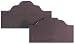 Curved Broken Wood Pediment on wood head, Flat Wood Capped wood foot.