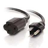 2ft Outlet Saver Power Extension Cord (NEMA 5-15R to NEMA 5-15P)