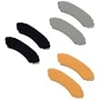 Heavenly Heelz Blk/Slvr/Btrcup Triple-Pack - Foot Petals #BHHF6030