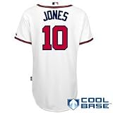 MLB Men's Atlanta Braves Chipper Jones Six Button Cool Base Authentic Home Jersey (White, 52/XX-Large)