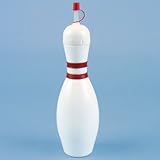 12 bowling pin sipper cups w/straws - bowling water bottles