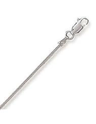 Sterling Silver 16 Inch 040 Square Snake Chain Necklace - 1.2mm Wide