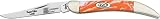 Case Cutlery 910096TN Tennessee Corelon Toothpick Pocket Knife with Stainless Steel Blade, Orange and White Mixed Corelon