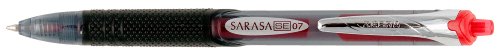 Zebra Sarasa SE Rapid Dry Ink Gel Retractable Pen, 0.7mm, Red, 12 Pack (46430)