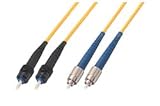 9/125, Singlemode Fiber Cable, Dual ST /Dual FC, 5.0m
