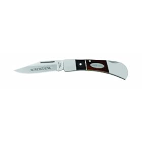 Winchester 22-01788 2.5-Inch Blade Pakka Wood Double Bolster Fine Edge Lock-Back Knife by Gerber