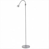 Adesso 3621-22 Iris Gooseneck Floor Lamp, Steel Chrome by Adesso