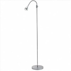 Adesso 3621-22 Iris Gooseneck Floor Lamp, Steel Chrome by Adesso