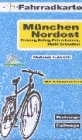  : Fahrradkarte M&uuml;nchen Nordost, Freising, Erding, Petershausen, Markt Schwaben. 1:40000