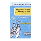 Fahrradkarte M�nchen Nordost, Freising, Erding, Petershausen, Markt Schwaben. 1:40000