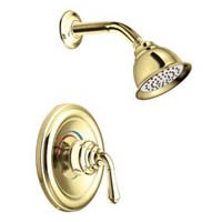 Moen T2444P Monticello Posi-Temp Shower Trim Kit without Valve, Polished Brass