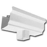 Gutter Drop Outlet, 3 x 4 White