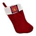 Embroidered Maltese Cross Firefighter Red Christmas Stocking