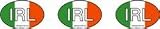 Ireland mini-ovals bumper sticker