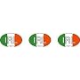 Ireland mini-ovals bumper sticker