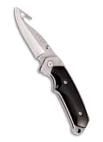 BUCK FOLDING ALPHA HUNTER BLACK RUBBERIZED HANDLE KNIFEBlade: Guthook by BUCK