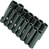 S K Hand Tools (SKT4048) 15 Piece 1/2in. Drive Metric Deep 6 Point Impact Socket Set
