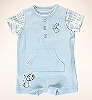 2 Piece Petit Bebe Pure Cotton Dog Dungaree Outfit