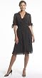 BELTED PIN-DOT DRESS