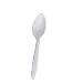Dart S6BW 5-7/8" Length, White Color, Style Setter Polypropylene Medium Weight Teaspoon (Case of 1,000)