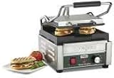 Waring Compact Italian-Style Panini Grill: Panini Perfetto Ribbed Cast Iron Plates