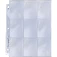 25 Ultra Pro 9 Pocket Page Protectors Fits 3-ring Binder For Baseball And Other