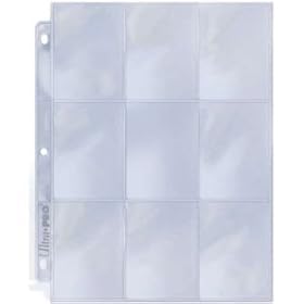  25 Ultra Pro 9 Pocket Page Protectors Fits 3-Ring Binder for Baseball and Other Sports Cards!