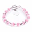 My First Baby or Childs Bracelet - Pink with Swarovski Crystal