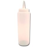 BOTTLE SQZ CLEAR 8 OZ, CS 1/DZ, 06-0520 TRAEX SERVING ACCESSORIES