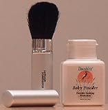 Baby Powder & Professional Extra Full Retractable Powder Brush