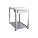 18 X 24 X 24 Drawer / Shelf Shop Stand - Maple- Black