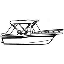 Carver 4 Bow Complete Bimini Top 8 Foot With Matching Zippered Storage Boot Sunbrella Acrylic by