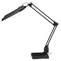 Ledu L283MB Computer task lamp, fluorescent, convertible clamp-on/desktop, 30 reach, black