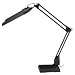 Ledu L283MB Computer task lamp, fluorescent, convertible clamp-on/desktop, 30 reach, black