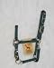 Hamilton Deluxe 3/4" Nylon Horse Halter with Adjustable Chin and Snap, Dark Green, Weanling/Large Pony (200-300 lbs)