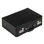 Bonded Leather Attach� with Combination Locks, 18 1/8w x 5 3/8d x 13 3/8h, Black (UNV31000)
