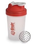 Sundesa Blender Bottle + Ball Protein Shaker 20oz - RED